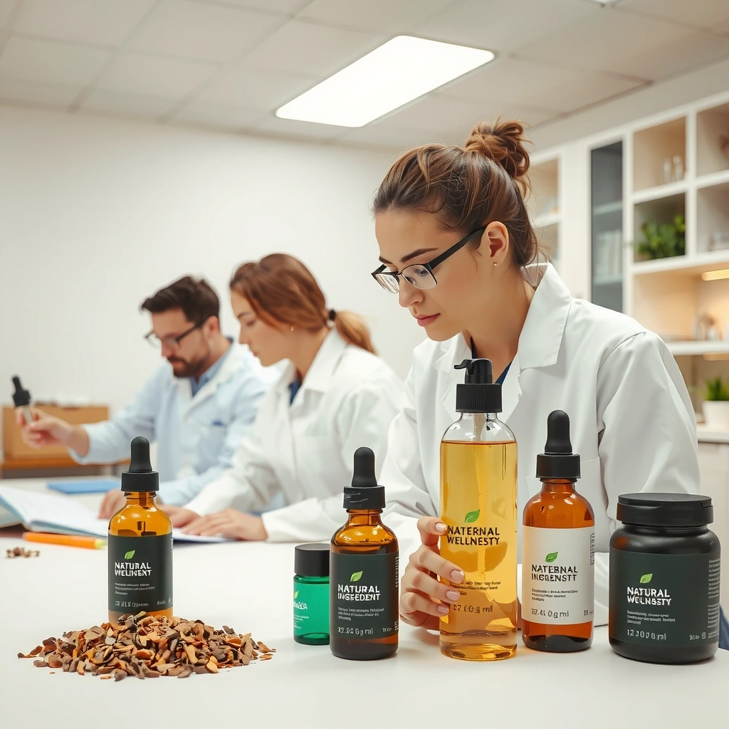 Natural ingredients laboratory and wellness philosophy